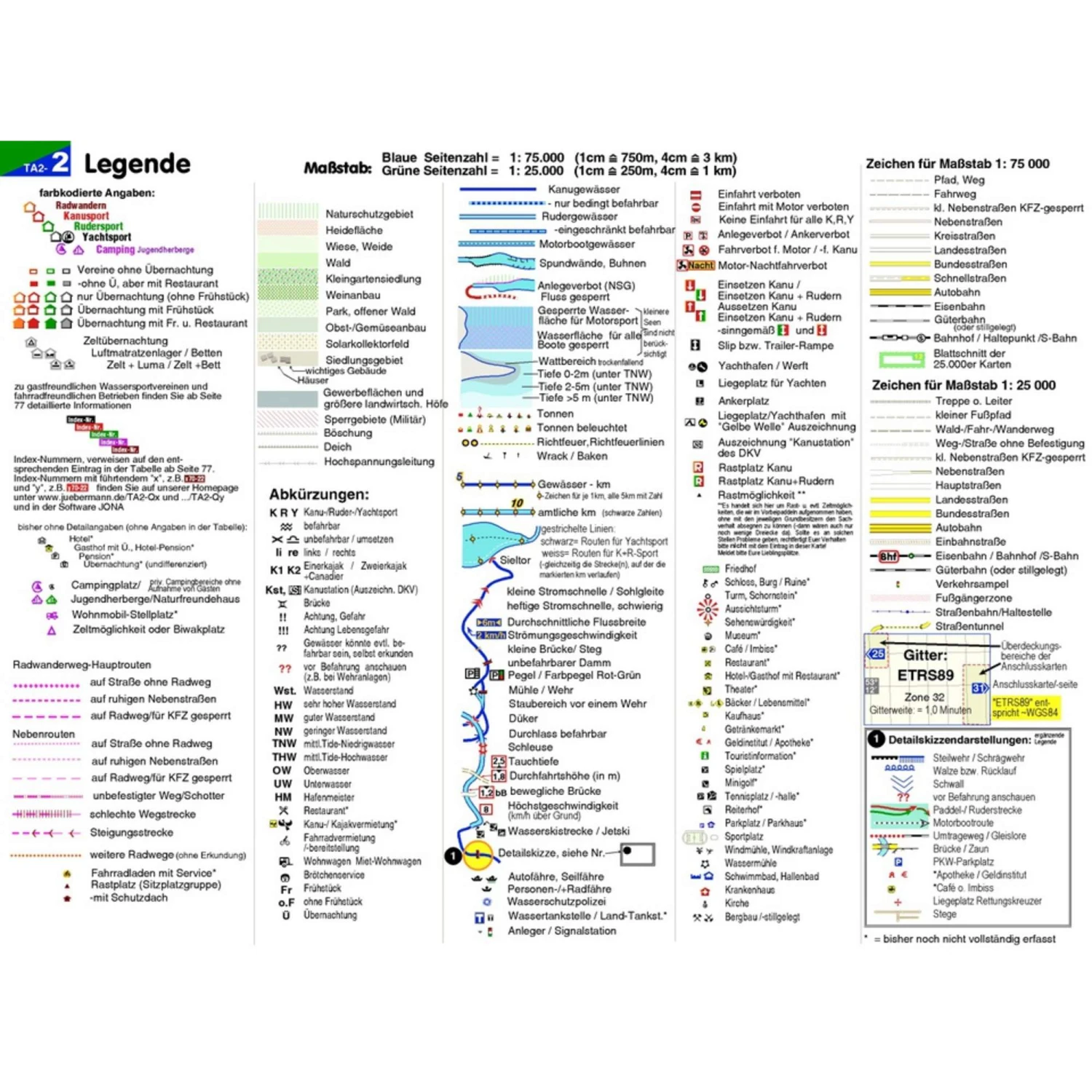 TOURENATLAS TA2 WASSERWANDERN 02 WESER-EMS - Wasserkarte – Bild 4